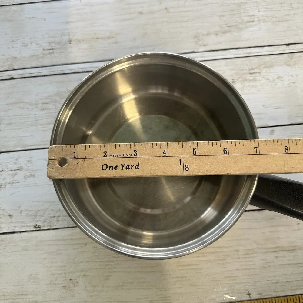 5 Piece Lifetime T304 Stainless Steel Custom Designed Pans 3 Pans LIDS NOT ORIGI